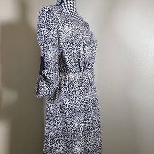 Leopard 3/4 Sleeve Dress